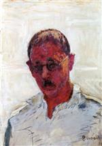 Pierre Bonnard  - Bilder Gemälde - Self-Portrait with an Open Collar