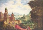 Albrecht Altdorfer - Peintures - Le mendiant assis sur la traîne du courtisan