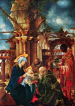 Albrecht Altdorfer - paintings - Die Anbetung der heiligen drei Koenige