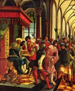 Albrecht Altdorfer - Peintures - Le lavage des mains de Pilate