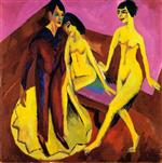 Ernst Ludwig Kirchner - Bilder Gemälde - Dancing School 