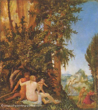Landscape with Satyr Family