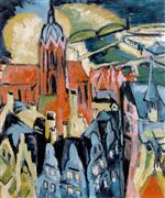 Ernst Ludwig Kirchner  - Bilder Gemälde - Frankfurt Cathedral