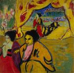 Ernst Ludwig Kirchner  - Bilder Gemälde - Japanisches Theater