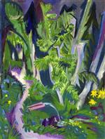 Ernst Ludwig Kirchner  - Bilder Gemälde - Mountain Forest