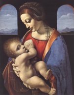Leonardo da Vinci - Bilder Gemälde - Madonna Litta