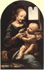 Leonardo da Vinci - paintings - Madonna mit Blume