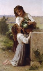 William Bouguereau - paintings - At the Fountain