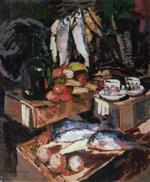 Konstantin Alexejewitsch Korowin  - Bilder Gemälde - Fish