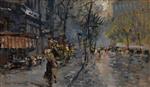 Konstantin Alexejewitsch Korowin  - Bilder Gemälde - Parisian Street View