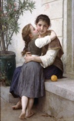 William Bouguereau - paintings - A little Coaxing