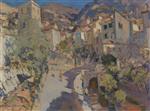 Konstantin Alexejewitsch Korowin  - Bilder Gemälde - The Outskirts of Nice