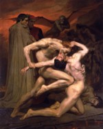 William Bouguereau - Peintures - Dante et Virgile aux enfers