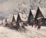 Konstantin Alexejewitsch Korowin  - Bilder Gemälde - Winter Landscape