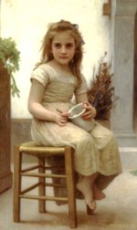William Bouguereau - Bilder Gemälde - Die kleine Feinschmeckerin