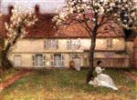 Henri Le Sidaner  - Bilder Gemälde - Flowering Trees, Gerberoy