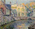 Henri Le Sidaner  - Bilder Gemälde - House by the River