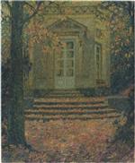 Henri Le Sidaner  - Bilder Gemälde - Pavilion of Music in Autumn