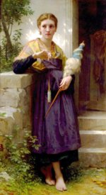 William Bouguereau  - paintings - The Spinner