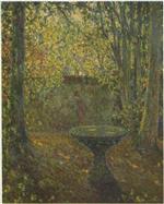 Henri Le Sidaner  - Bilder Gemälde - Table among the Trees