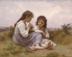 William Bouguereau  - Peintures - Idylle enfantine