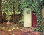 Henri Le Sidaner  - Bilder Gemälde - The Door among the Leaves