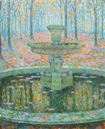 Henri Le Sidaner  - Bilder Gemälde - The Fountain