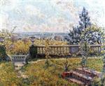 Henri Le Sidaner  - Bilder Gemälde - The Garden Terrace in Spring