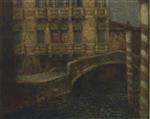 Henri Le Sidaner  - Bilder Gemälde - The Gray Palace