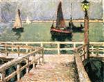 Henri Le Sidaner  - Bilder Gemälde - The Pier, Le Croisic