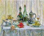 Henri Le Sidaner  - Bilder Gemälde - The Table in front of the Window