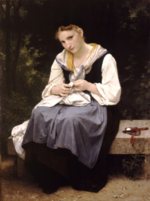 William Bouguereau  - Peintures - jeune ouvrière