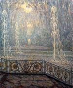 Henri Le Sidaner  - Bilder Gemälde - Water Jets, Versailles