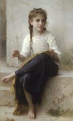 William Bouguereau  - paintings - Sewing