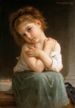 William Bouguereau  - paintings - Chilly girl