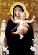 William Bouguereau  - paintings - The Virgin of the Lillies