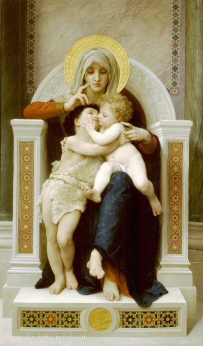 The Virgin the Baby Jesus and Saint John the Baptist