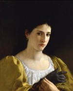 William Bouguereau  - Peintures - Dame avec gants