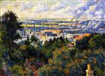 Maximilien Luce  - Bilder Gemälde - Region of Paris, View of Montmartre