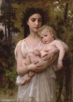 William Bouguereau  - paintings - Little brother