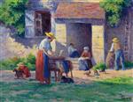 Maximilien Luce  - Bilder Gemälde - The Farm at Bassy-sur-Cure