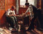 Maximilien Luce  - Bilder Gemälde - The Shoemaker, the Two Givort Brothers