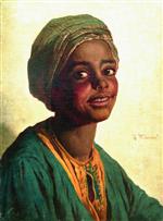 Konstantin Egorovich Makovsky - Bilder Gemälde - African Woman