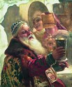 Konstantin Egorovich Makovsky - Bilder Gemälde - Boyar with a Goblet-2