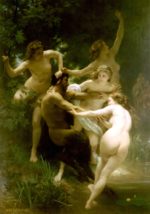 William Bouguereau  - Peintures - Nymphes et Saturne