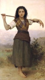 William Bouguereau  - paintings - Shepherdess