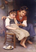 William Bouguereau  - Peintures - Petite boudeuse