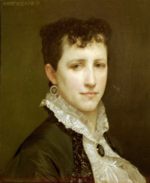 William Bouguereau  - Peintures - Portrait de Mademoiselle Elizabeth Gardner