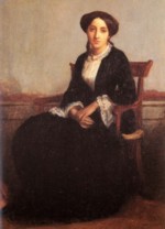 William Bouguereau  - paintings - Portrait of Genevieve Celine (eldest daughter of Adolphe Bouguereau
