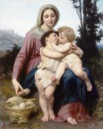 William Bouguereau  - Bilder Gemälde - Heilige Familie